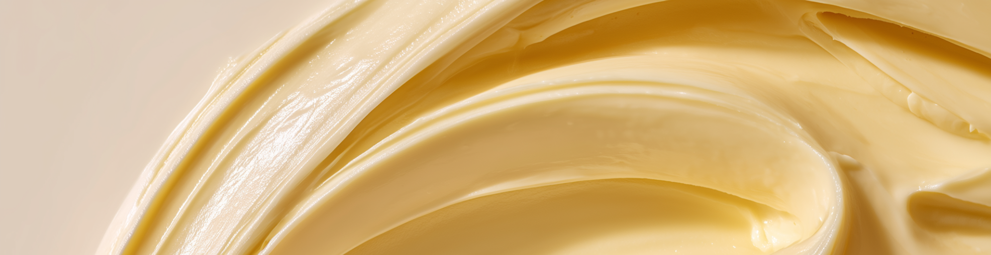 yellow cream on background