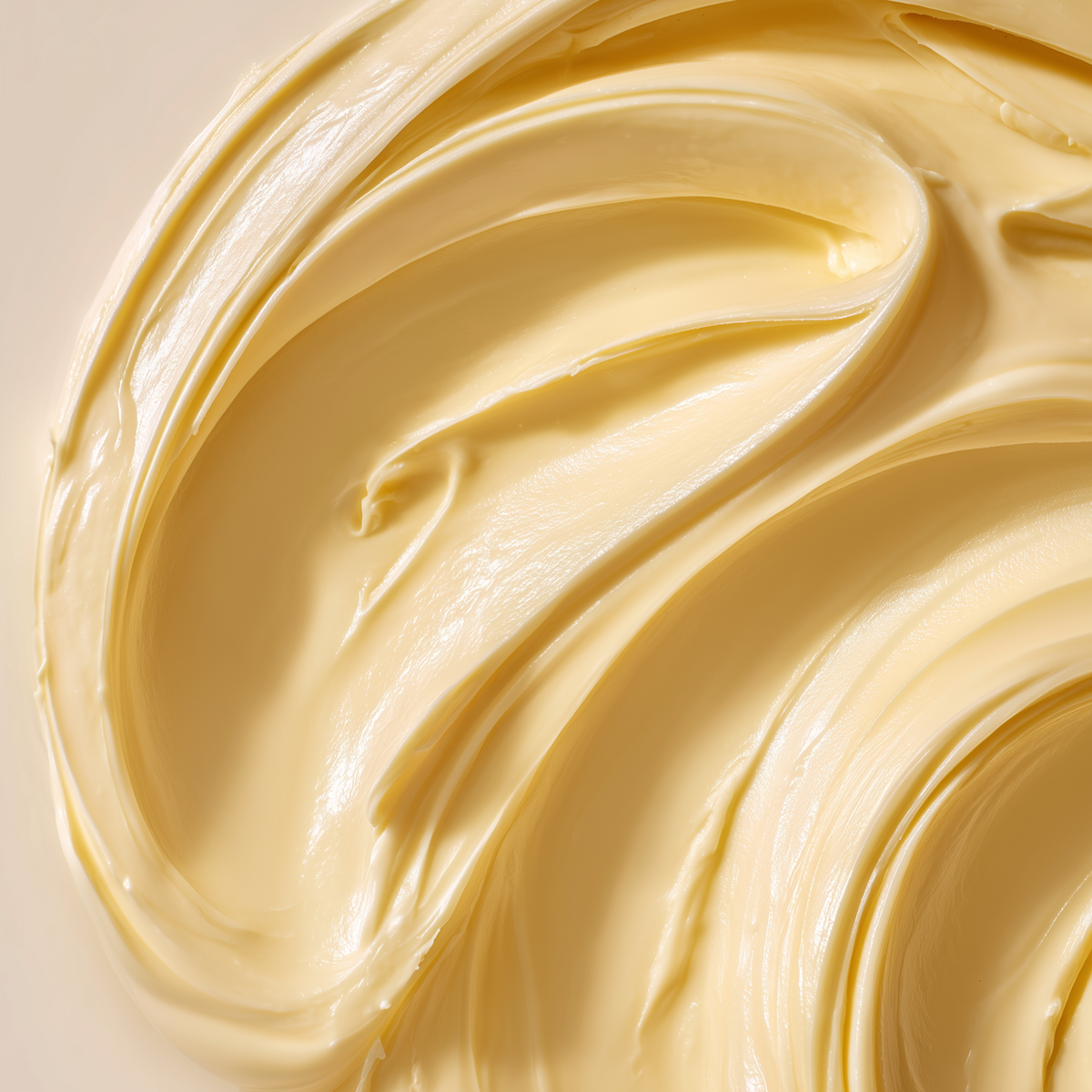 yellow cream on background