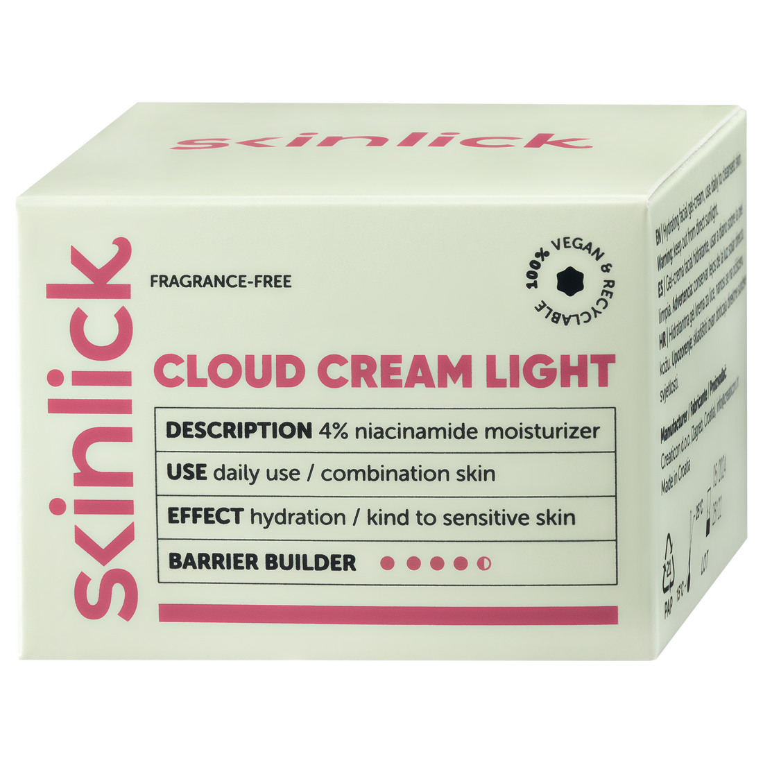 Cloud Cream Light 50ml - Know To Glow